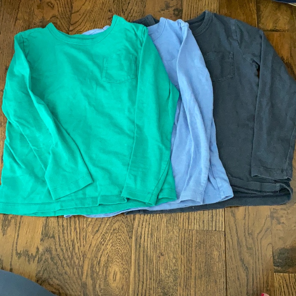 Set of three long sleeve t by CrewCuts size 4-5